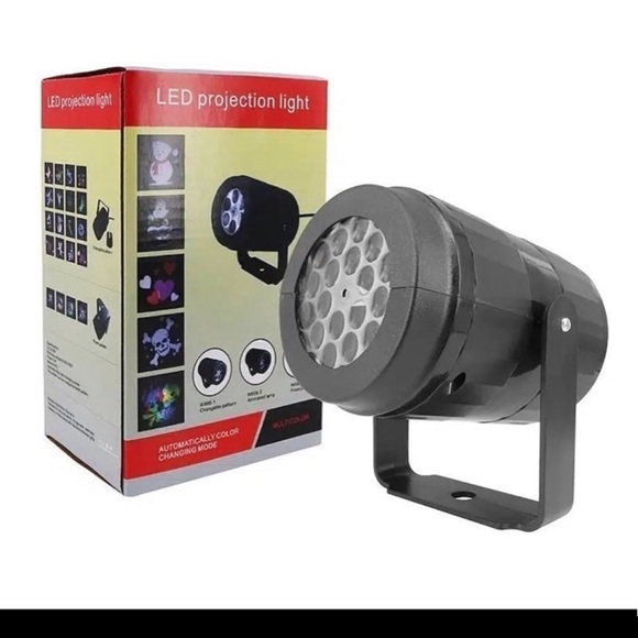 1pc LED Projector Lamp, 16 Halloween Christmas Patterns, Laser US plug - Picture 5 of 6